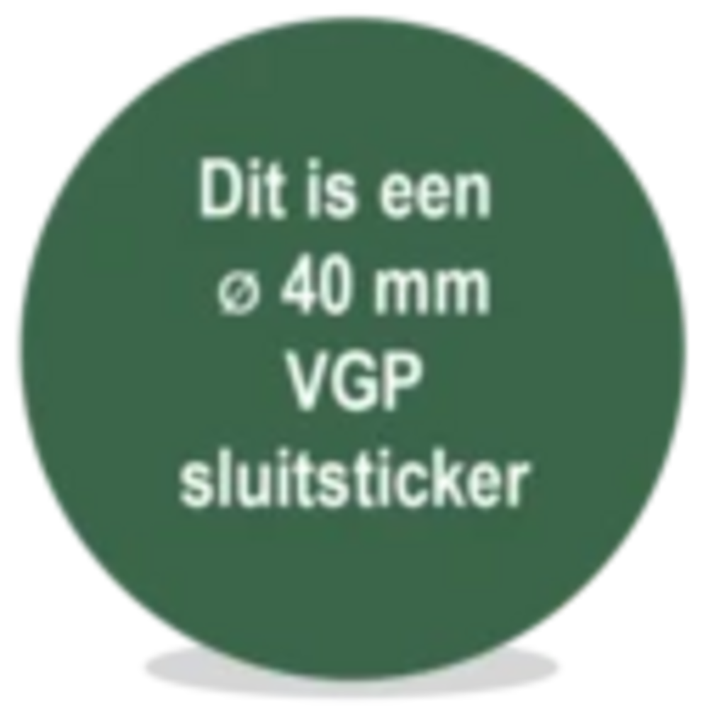 Basis VGP sluitsticker