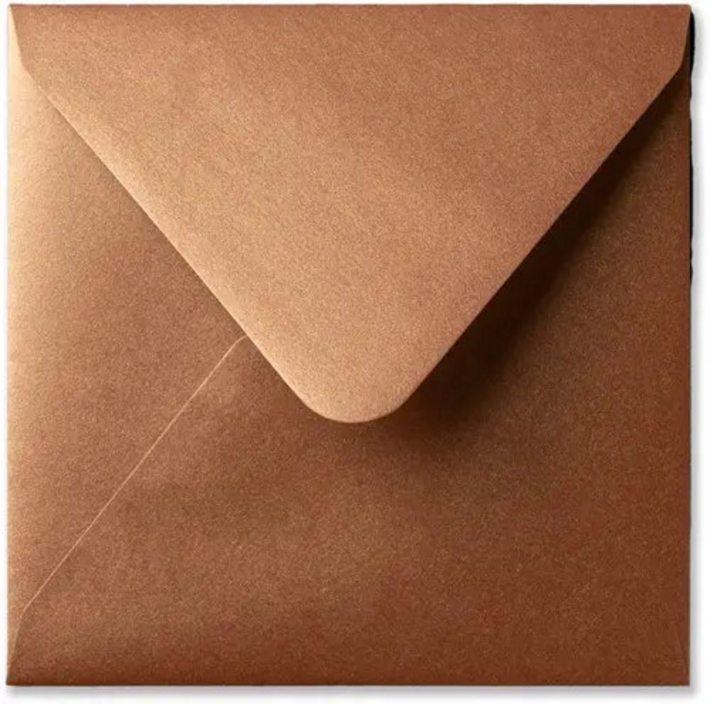 Envelop 14x14 metallic bronze
