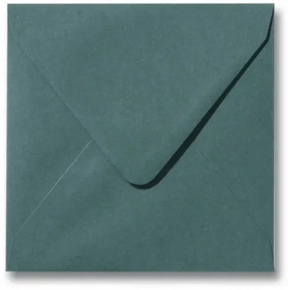 Envelop 14x14 donkergroen
