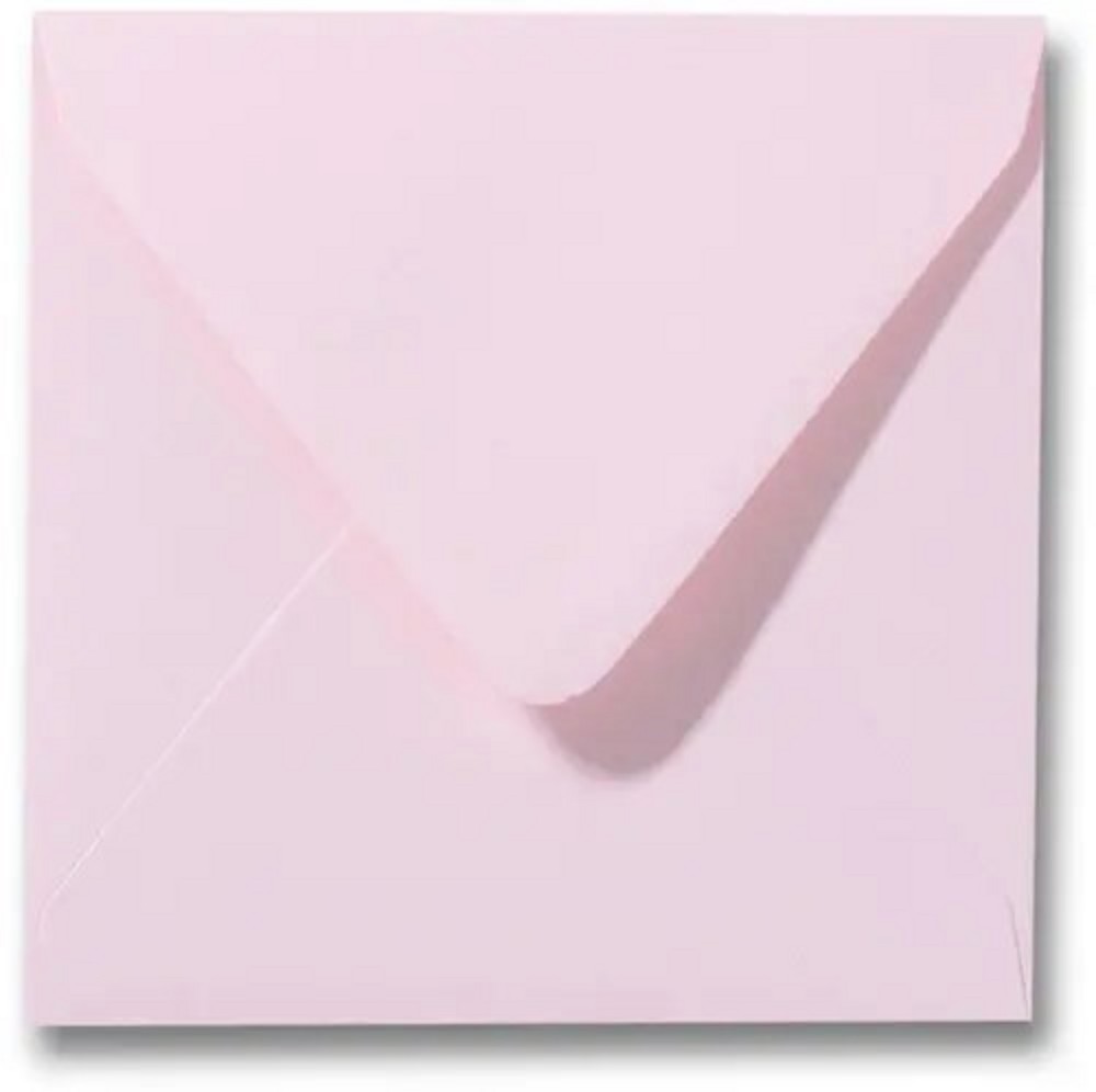 Envelop 14x14 Licht roze