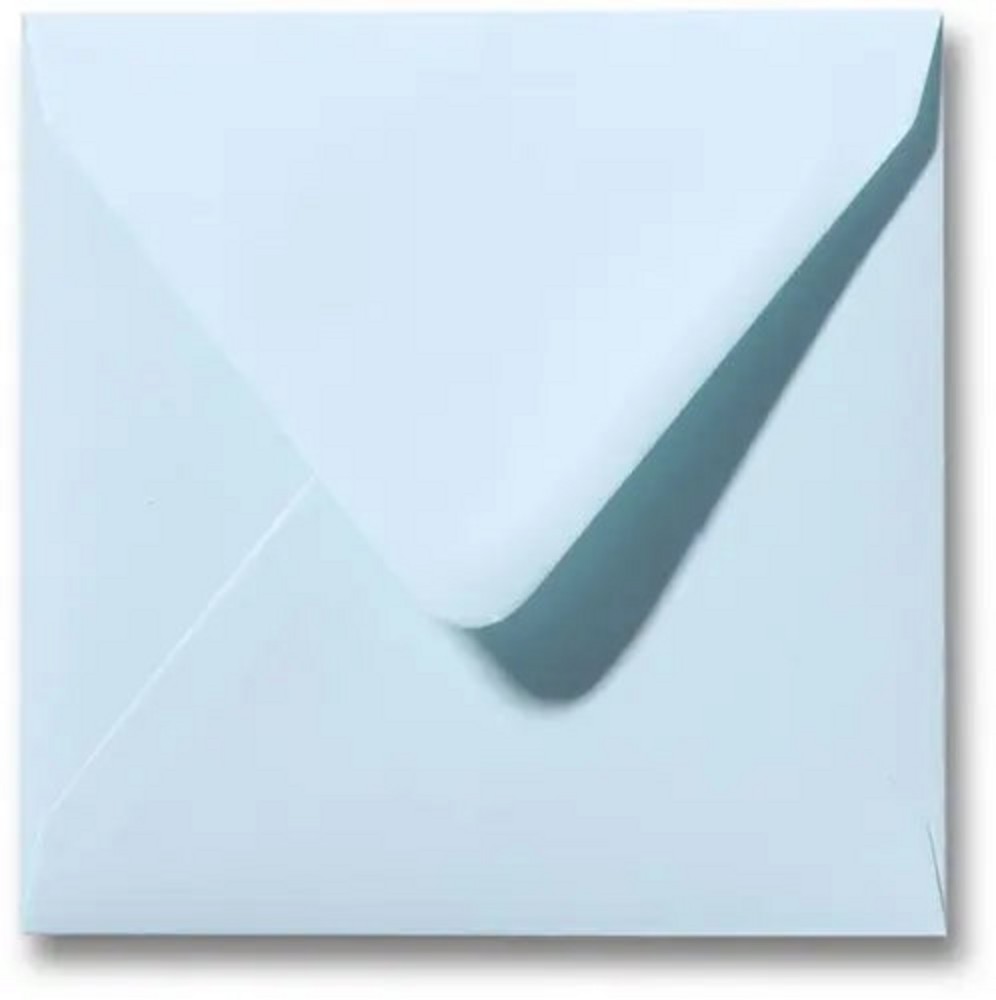 Envelop 14x14 zachtblauw